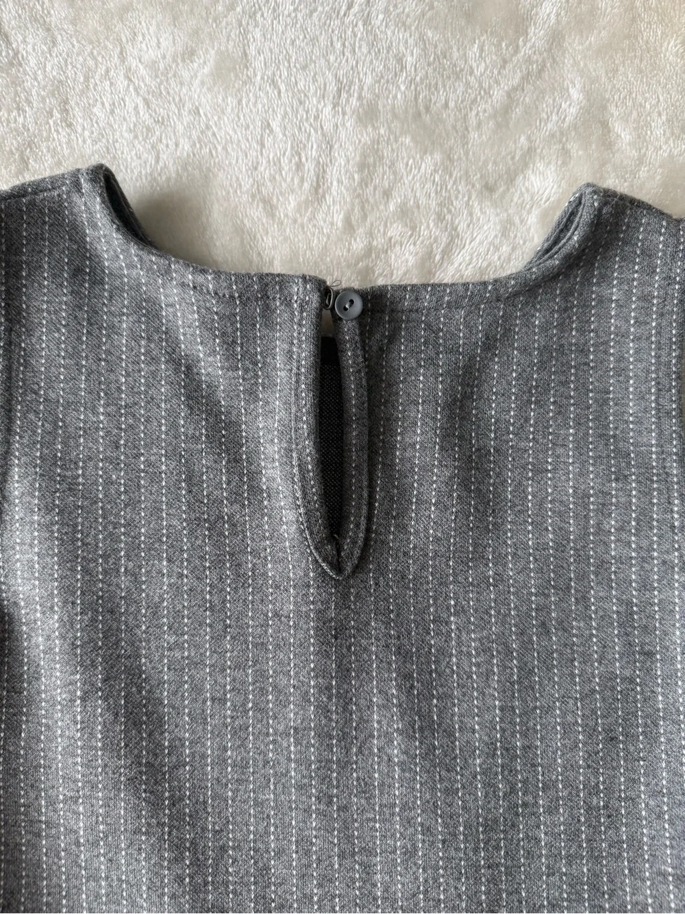 Zara Grey Pleated Formal Dress with Slim Black Belt